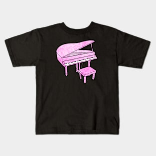 Pink Piano Kids T-Shirt